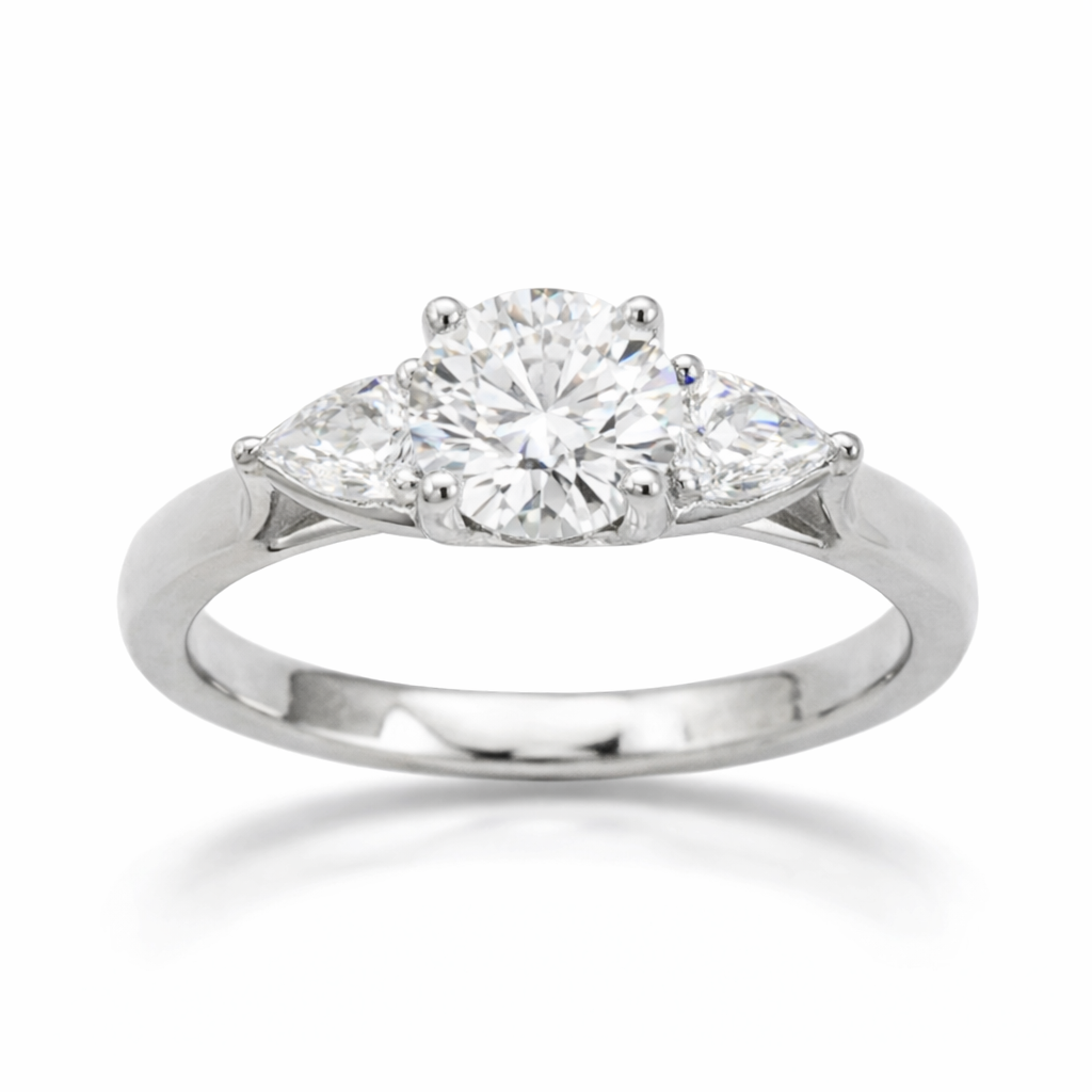 RING 9KW LAB DIA ENGAGEMENT TRILOGY 3RDI=1.54CT