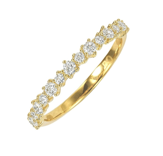 RING 9KY LAB DIA SOFIA BAND TDW=0.33CT